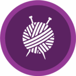 Yarn and needles icon